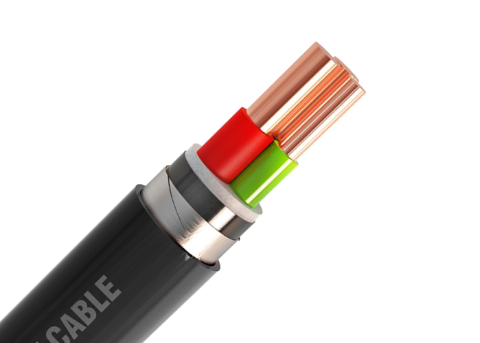 YJV22- Black sheathed cable